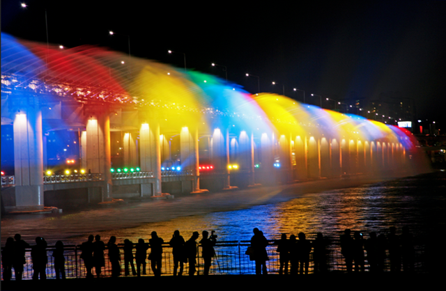 rainbow bridge, seoul